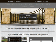 Tablet Screenshot of carnahanwhite.com